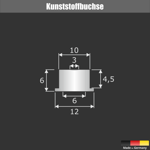 Buchstabenbefestigung Wandabstand 7mm Detailansicht