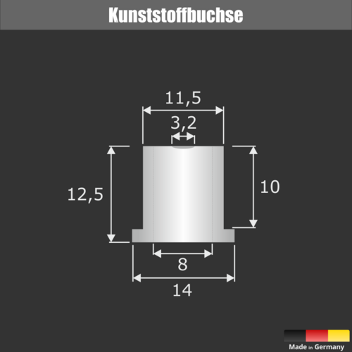 Buchstabenbefestigung Wandabstand 15mm  Skizze1