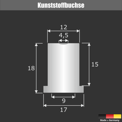 Buchstabenbefestigung Wandabstand 15mm Skizze1