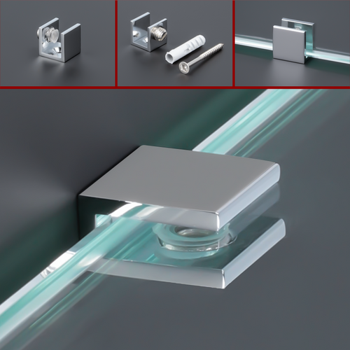 Glasbodenhalter 15x15mm 