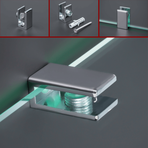 Glasbodenhalter 27x15mm 