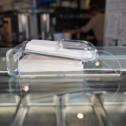 Fettpapierhalter aus Plexiglas® als Serviettenhalter