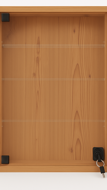 Vitrine Medizinschrank in dem Dekor Cottage Pine Antique