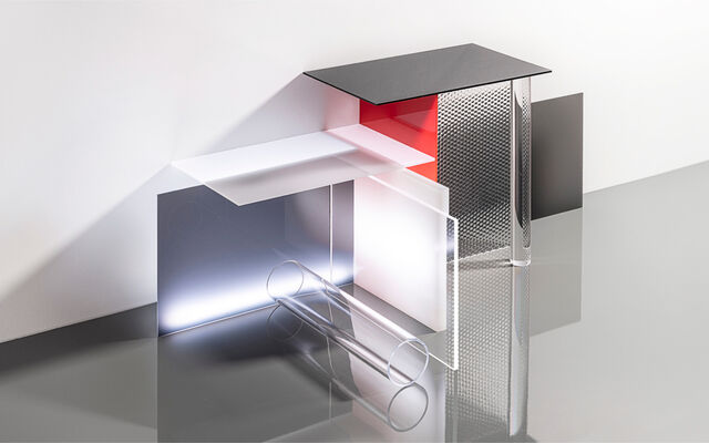 Plexiglas in farblos, farbig und verschiedenen Formen
